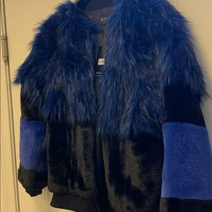 NWT stunning faux fur jacket